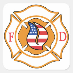 Adesivo Quadrado Cruz maltesa