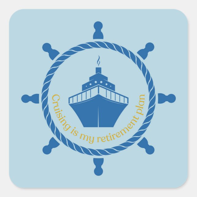 Adesivo Quadrado Cruzamento É Meu Plano De Reforma (Frente)