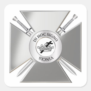 Adesivo Quadrado Cruzamento Masônico