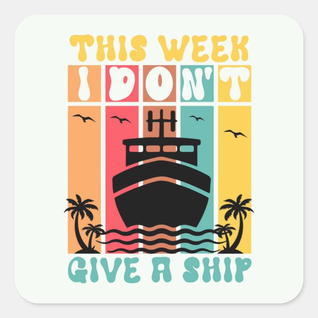 Adesivo Quadrado Cruzeiro Engraçado (Frente)