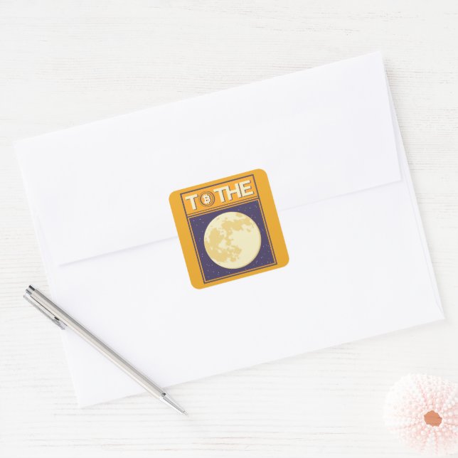 Adesivo Quadrado Crypto Lua (Envelope)