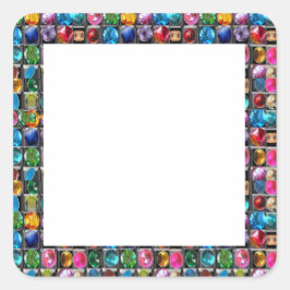 ADESIVO QUADRADO CRYSTAL GEM PEARL FRAME VAZIOS: DIY 2014