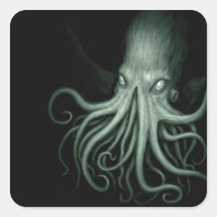 Adesivo Quadrado cthulhu