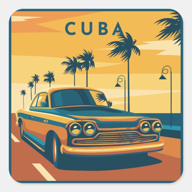 Adesivo Quadrado Cuba (Frente)
