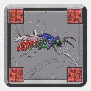 Adesivo Quadrado Cuckoo Wasp