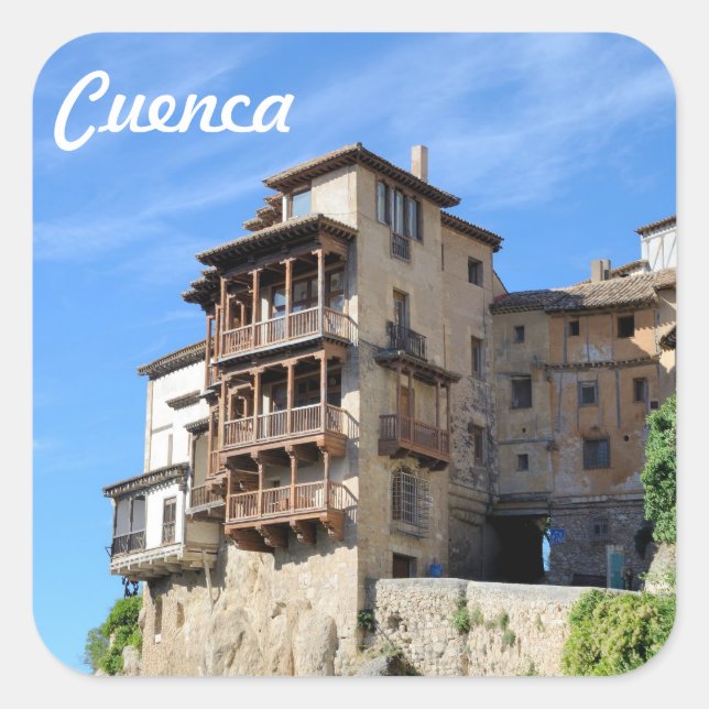 Adesivo Quadrado Cuenca, Espanha (Frente)