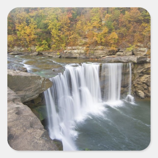 Adesivo Quadrado Cumberland Falls State Park perto de Corbin Kentuc (Frente)