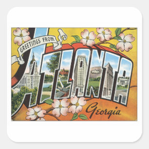 Adesivo Quadrado Cumprimentos de Atlanta