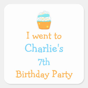 Adesivo Quadrado Cupcake e Sprinkles 'I to' Stickers