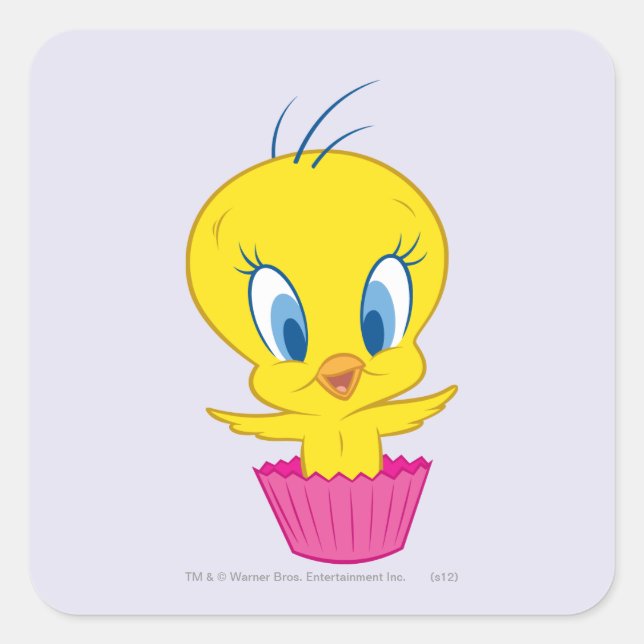 ADESIVO QUADRADO CUPCAKE TWEETY™ (Frente)