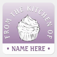 cupcakes da cozinha dos autocolantes
