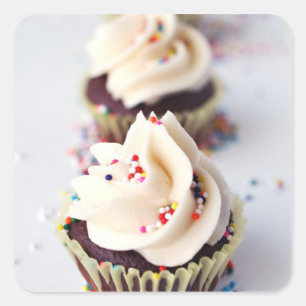 Adesivo Quadrado Cupcakes Sprinkle