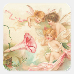 Adesivo Quadrado Cupid Angel's I Square Sticker