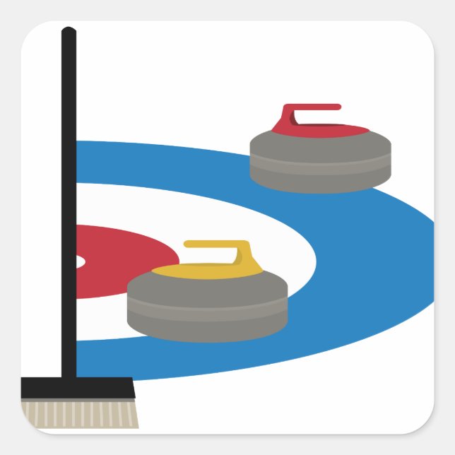 Adesivo Quadrado Curling Sport (Frente)