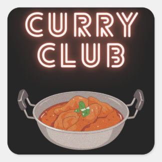 Adesivo Quadrado Curry Club