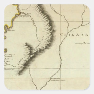 Adesivo Quadrado Curso Do Rio Mississípi