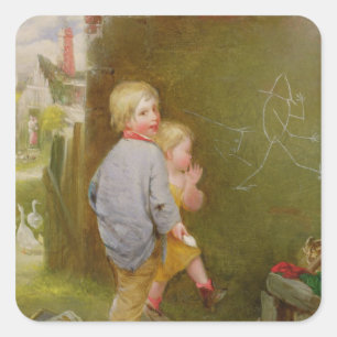 Adesivo Quadrado Cursos do gênio