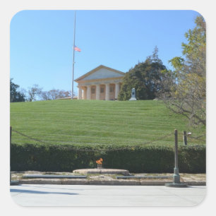 Adesivo Quadrado Curtis-Lee Mansion & JFK Flame