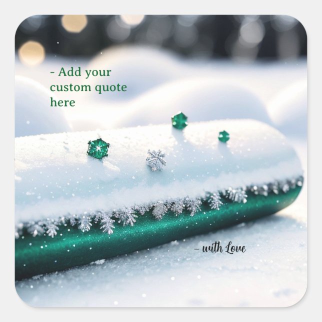 Adesivo Quadrado Custom Christmas (Frente)
