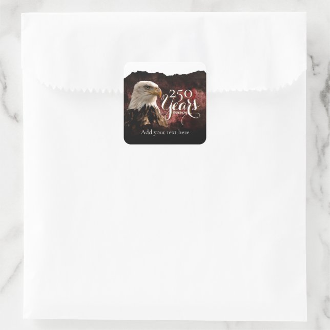 Adesivo Quadrado Customizable America's 250th Anniversary Sticker (Bolsa)