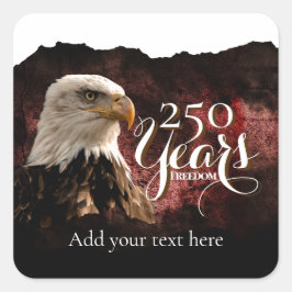 Adesivo Quadrado Customizable America's 250th Anniversary Sticker