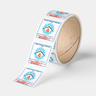 Adesivo Quadrado Customize HVAC  Company Furnace AC Unit Advert 2