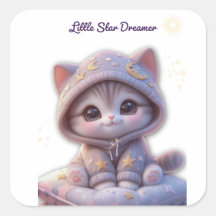 Cute Cosmic Cat Sticker