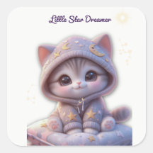 Cute Cosmic Cat Sticker