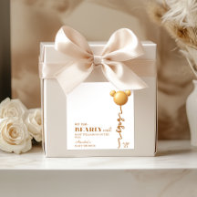 Cute Gold Bear Balloon Bearly Wait Neutral