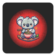 Cute Koala comendo Ramen