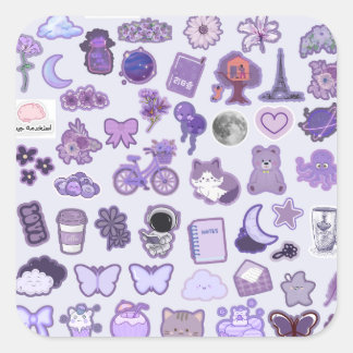 Adesivo Quadrado Cute Stickers 