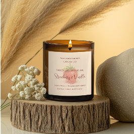 Adesivo Quadrado Cute Strawberry - Sweet Valentine Candle Label