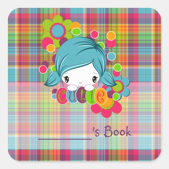 Adesivo Quadrado Cutie (Frente)