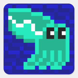 Adesivo Quadrado Cuttle Scuttle Lulu, o Vinheta Verde