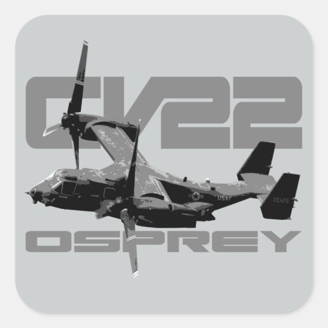 Adesivo Quadrado CV-22 Autocolantes quadrados OSPREY (Frente)
