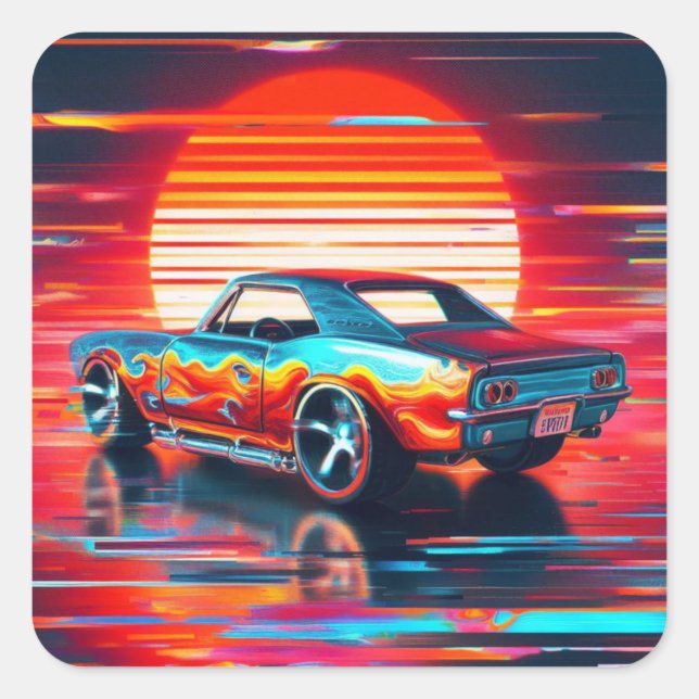 Adesivo Quadrado Cyber Cruise (Frente)