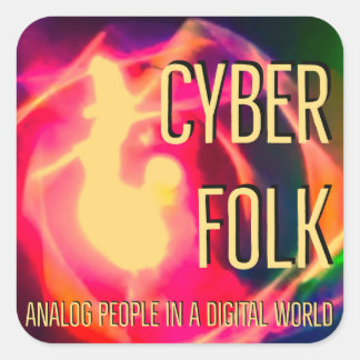 Adesivo Quadrado Cyber Folk
