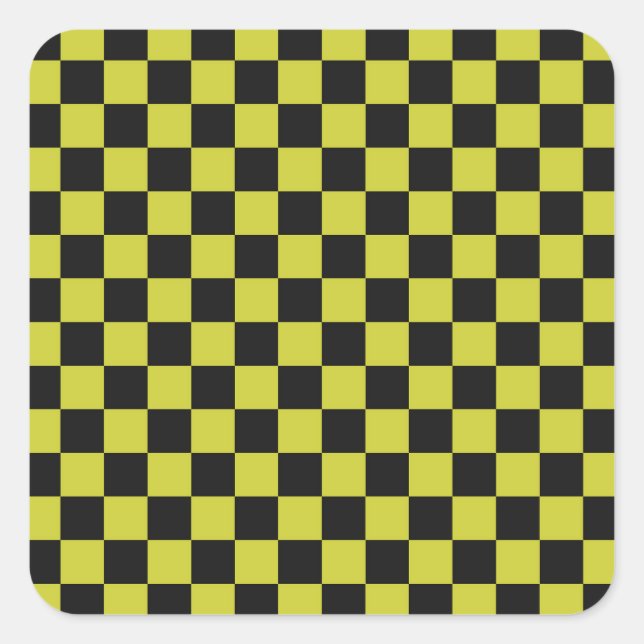 Adesivo Quadrado Cyber lyme checkerboard pattern (Frente)