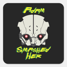 Adesivo Quadrado Cyberpunk anime adgerunners adam smasher