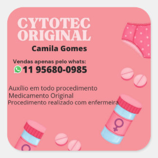 Adesivo Quadrado Cytotec misoprostol original whats 11956800985 Mou