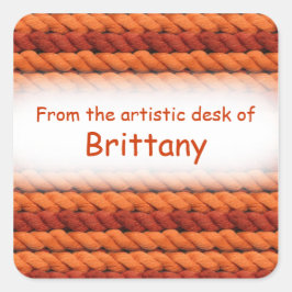 Adesivo Quadrado Da mesa artística dos autocolantes de fios