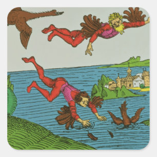 Adesivo Quadrado Daedalus e Icarus, 15
