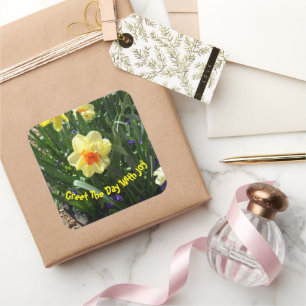 Adesivo Quadrado Daffodil Amarelo