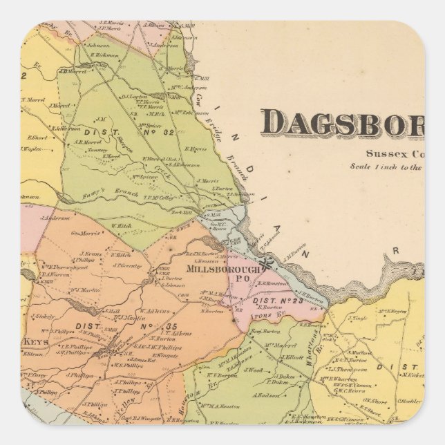 Adesivo Quadrado Dagsborough (Frente)