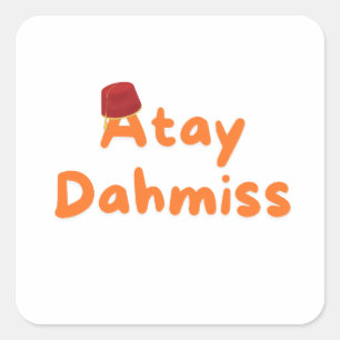 Adesivo Quadrado Dahmiss tea