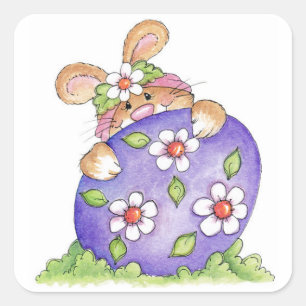 Adesivo Quadrado Daisy Egg - Stickers