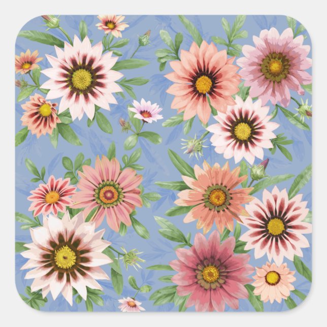 Adesivo Quadrado Daisy Floral (Frente)