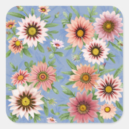 Adesivo Quadrado Daisy Floral