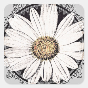 Adesivo Quadrado Daisy Mae Sticker