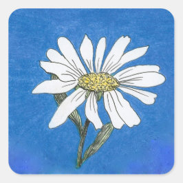 Adesivo Quadrado Daisy Sticker